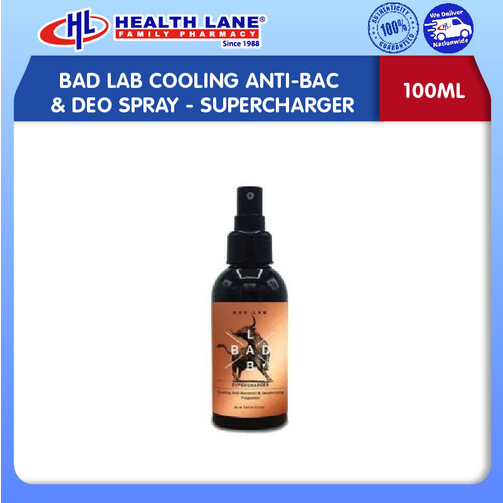 BAD LAB COOLING ANTI-BAC & DEO SPRAY- SUPERCHARGER (100ML)